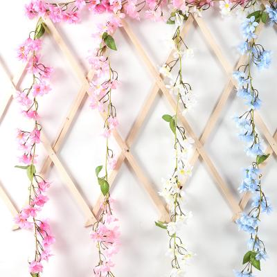 China Rich Colors Creative Silk Winter Jasmine Vine Artificial Flower For Party Wedding Decoration Gift Decoration for sale