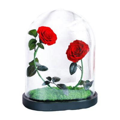 China Eternal Preserved Mothers Day/Wedding Day/Rose Glass Dome For Mother Gift Ideas 2021 Home/Festival/Business New Product for sale