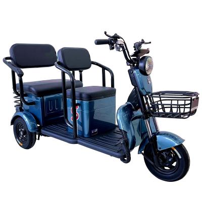 China High Quality Electric Lightweight Passenger Pedal 500W Battery Tricycle With Passenger Seat for sale