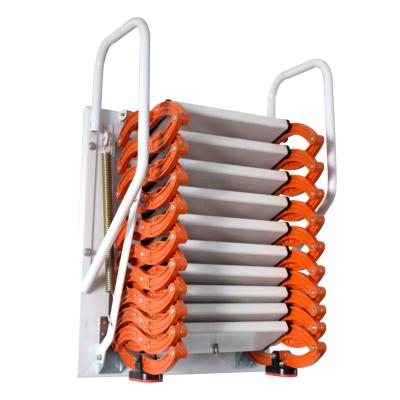 China Folding Ladders Factory Price Wall Mounted Aluminum Retractable Folding Ladder for sale