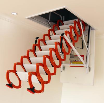 China Modern Automatic Attic Ladder Ceiling Hanging Electric Step Ladder Stairs for sale