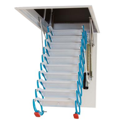 China Folding Ladders Attic Folding Ladder Steel Indoor Construction In Attic Step Stairs for sale