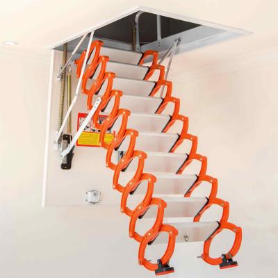 China Folding Ladders Cover Retractable Hatch Ladder Titanium Alloy Attic Step Ladders for sale