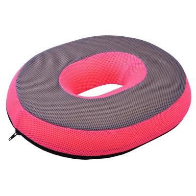 China Memory Supply Professional Breathable Donut Round Comfort Cushion With Foam Filling for sale