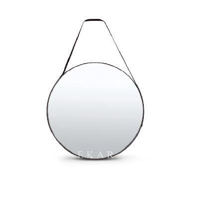 China New Modern Design Round Shaped Modern Design Metal Framed Designer Wall Mirror for sale