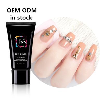 China Personal use for DIY and nail art for 2021 new arrival salon gel acrylic poly hard clear poly nail extension gel 30ML for sale