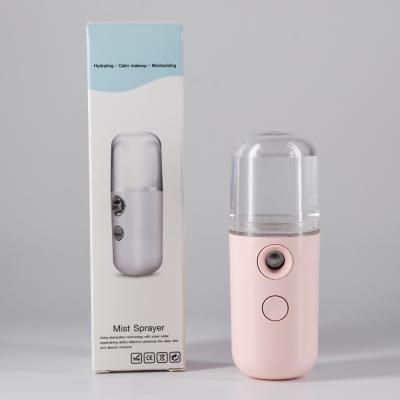 China 2020 New Mini Ultrasonic Spray Humidifier Aroma Personal Moisturizer Promotional Gift Face Nano Mini Diffuser Vapor Facial Face for sale