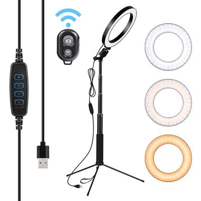 China 10Inch26cmRing Light Selfie Stick Fill Douyin Beauty Selfie Light Photography Live 14inch Ring Light colores LX612769145545A-7 for sale