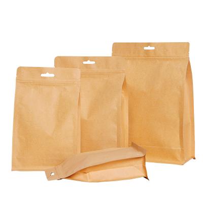 China Recyclable Octagonal Self Sealing Aluminum Foil Hickory Fruit Packing Bag Paper Sack Self-Sufficient Dry Bag for sale