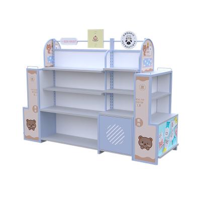 China Good price rack beautiful display single-sided store mother and child store shelf for sale customized simple warm and beautiful for sale