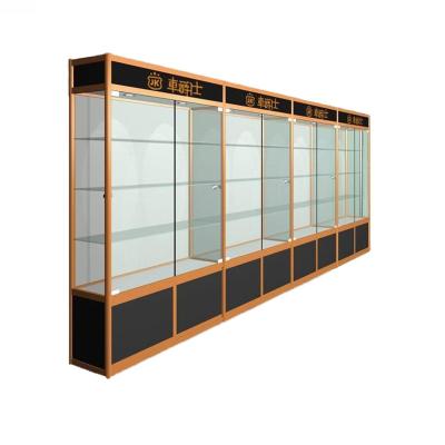 China Single-sided+Double-sided Jewelry Display Shelf Custom Glass Cosmetic Display Shelf Adjustable Makeup Rack Glass Mail for sale