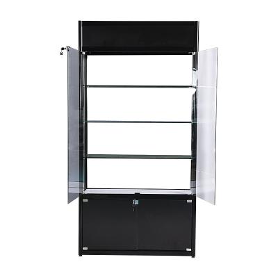 China Modern Customizable Single-sided+Double-sided Display Cabinet Manufacturer Full View Wall Showcase Glass Cabinet for Wholesale for sale