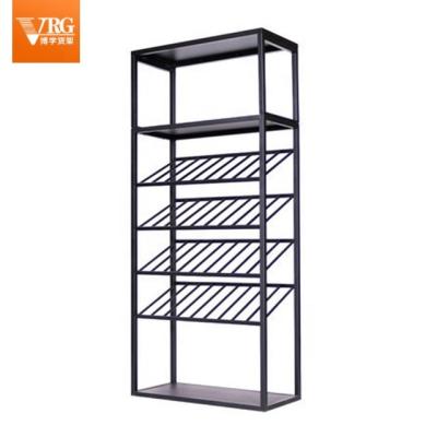 China Humanized layout is modern design stainless steel iron wine display cabinet wine cabinet super practical commercial luxury display cabinet for sale