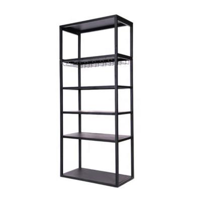 China Humanized layout is super practical manufacturer customized iron metal floor red wine display cabinet for sale