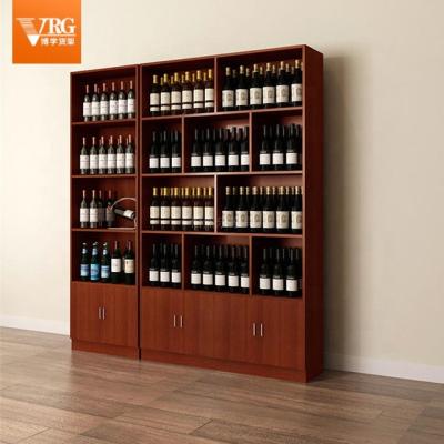 China Humanized layout is super practical supermarket single tobacco and alcohol display cabinet storage cabinet 4 story living room wine cabinet for sale