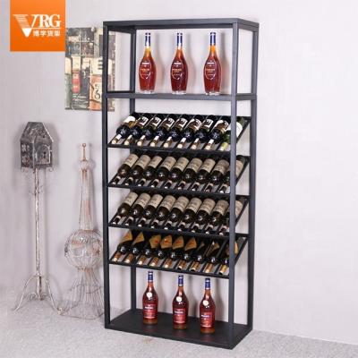 China Humanized layout is super practical high-end wooden wine bottle display cabinet wine rack display cabinet for sale