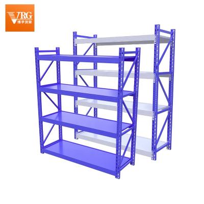 China Powder Factory Warehouse Cargo Storage Single Sided Adjustable And Optional Heavy / Light Duty Steel Frame Manufacturers Supply Rustproof for sale