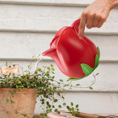 China Design 1.5L Rose Shape Plastic Watering Can (Patent No.2020300314895) Patent No.CN2020300314895 for sale