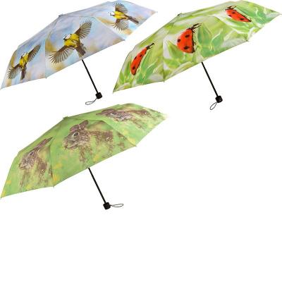 China Esschert Design Umbrellas Large Casual Cute Foldable Umbrella Folding Handheld Rain Umbrella for sale