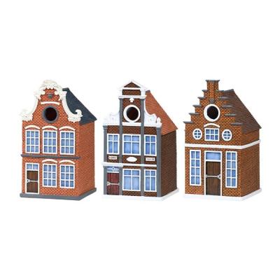 China Modern Modern Outdoor Resin Aviaries Wholesale Canalside Design Esschert Bird Houses for sale