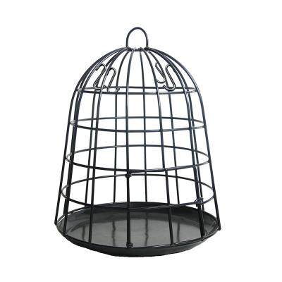 China Stocked New Design Metal Bird Food Cage Bird Feeder Metal Hanging Bird Feeder for sale