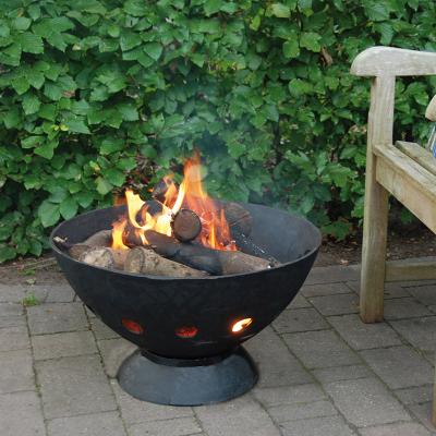 China Adjustable Height High Temperature Resistant Environmental Protection Paint Cast Iron Metal Outdoor Fire Pit Fire Pit Bowl for sale