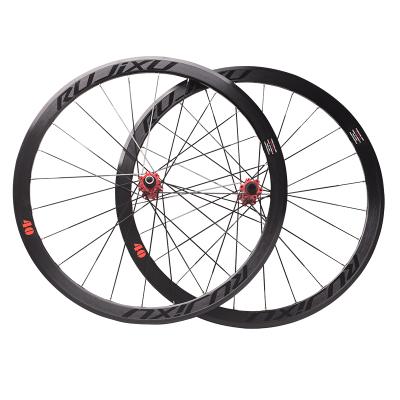 China Road Bikes 40mm Aluminum Alloy Disc Brake Road 700c Bike Wheelset for sale