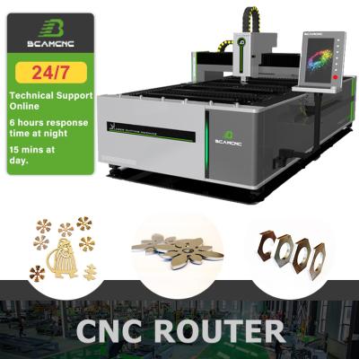 China 3015 1000w 1500w water cooled cnc metal fiber laser cutting machine for 6mm stainless steel sheet for sale