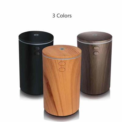 China New Design 100ml Car Humidifier Portable Bamboo Wood Essential Oil Aroma Diffuser Real and Electric Car Humidifier for sale