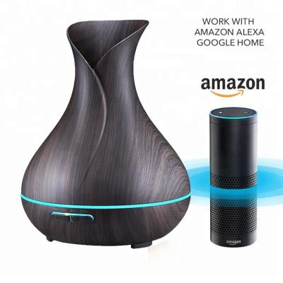 China Working with Alexa Echo & Colorful App Control Low Price Voice Control Essential Oil Diffuser Aroma Humidifier Work with Echo Dot, Google Assistant, Home Kit for sale