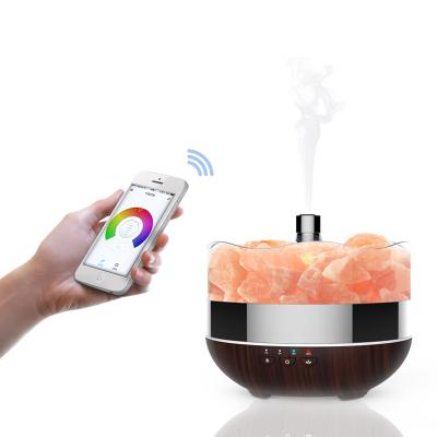 China Cool Car Essential Oil Diffuser 400ml Ultrasonic Aroma Mist Humidifier Salt Lamp for sale