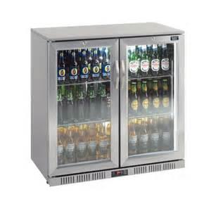 China 208L outdoor Stainless Steel Back Bar Cooler 2 swing glass doors (Sliding doors available too) for sale