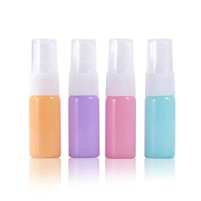 China High Quality Empty Pink Purple Mini Cosmetic Perfume Container 10ml Color Glass Spray Orange Blue Orange Perfume Bottles for sale