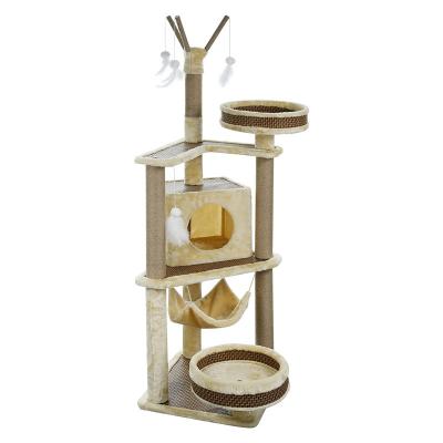 China Manufacturer OEM Sustainable Sisal Cat Tree Cat Sratcher Cat Toys Furniture for sale