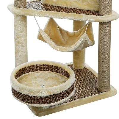 China Sustainable Wholesale Designer Nature Material Cat Tree Excellent With Custom Cat Tree for sale