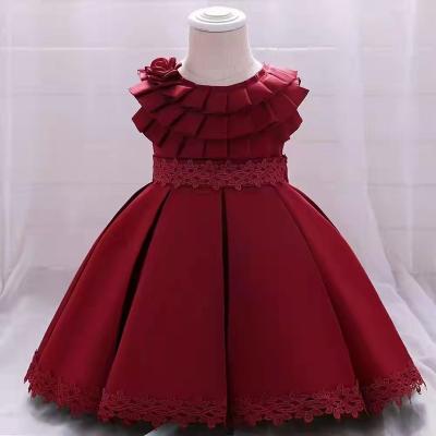 China Casual 2022 new fashion style girls wedding party birthday tutu dresses cheap wholesale dress for 4-12 years old baby girls MK1130 for sale