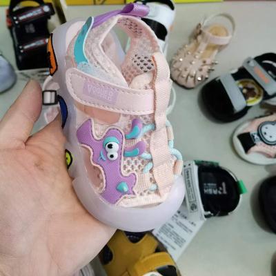 China Cushioning Hot Selling Children Fashion Shoes Model JL0310 2022 Summer Sandals Daily Shoe Leather New Comfortable Lit for sale