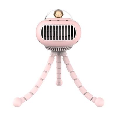 China * UFO Stroller Octopus Fan USB Rechargeable Handheld Fan Rotating Shaking Head Desk Table Portable Mini Fan for sale