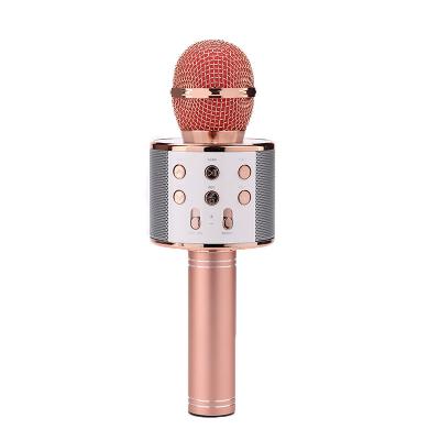 China Handheld Microphone Noise Canceling Handheld Microphone Portable Wireless Karaoke 2 in 1 Multifunctional Wireless Microphone and Speaker for sale