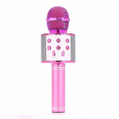 China Microphone Handheld Radio Personal Use Karaoke Microphone With Speaker Portable Handheld Karaoke Player For Home Party KTV Music Singing Play for sale