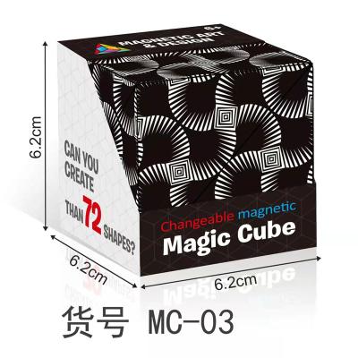 China Magnetic Puzzle Cube Toy For Kids Stress Anxiety Relief Elimination For Finger Cube Toy for sale