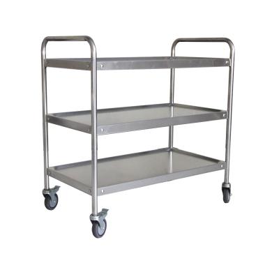 China Assemble Hot Sale Hotel and Hospital Food Stainless Steel Trolley Carts Food Serving Trolley Commercial Transfer Cart for sale