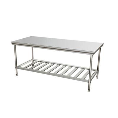 China Commercial High Quality Stainless Steel Table Kitchen Stainless Steel Work Table Work Bench for sale