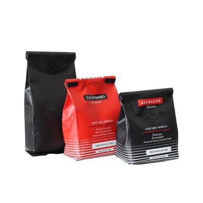 China Wholesale Security Storage Side Gusset Coffee Bag With Degassing Valve And Canister Tie With Custom Logo for sale