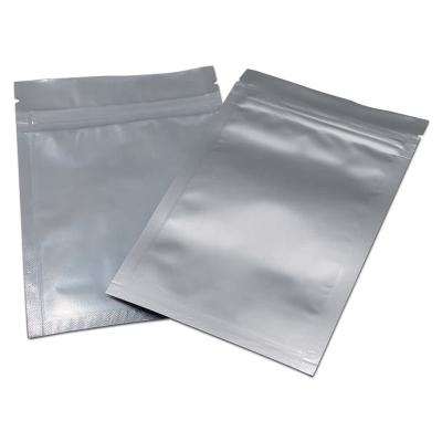 China Custom Food Plastic Bags With Own Logo 3 Side Sealed Aluminum Foil Suitcase for sale