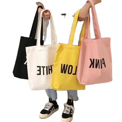 China Tote Shopping Shopper Recycle Canvas Sling Bag Cotton Handled Empty Bag Long Handle Promotional Calico Canvas Log Bags for sale