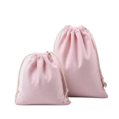 China Cotton Canvas Makeup Bag Plain Cotton Drawstring Bag Handled Organic Bags for sale