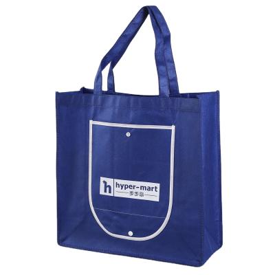 China Eco-friendly reusable printed non woven foldable recycled non woven tote shopping bag eco bag custom logo for sale