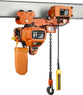 China Building Material Shops 3 Ton Hoist Hoist HHBB Low Clearance Single Chain Loop Chain Electric Hoist Hoists for sale