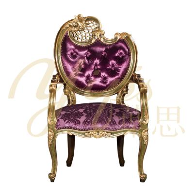 China LD-1203-0873 Hand Painted Yips Antique-Look Classic Shape Armchair Hand Painted for sale